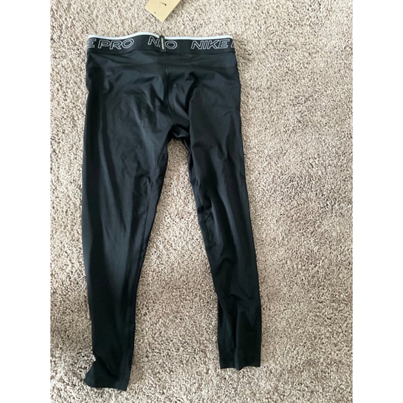 Nike Pro Dri Fit 3/4 Black Tights - Picture 7 of 12